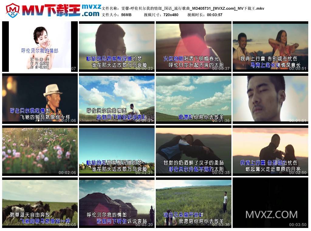 雯馨-呼伦贝尔我的情郎_国语_流行歌曲_MD405731